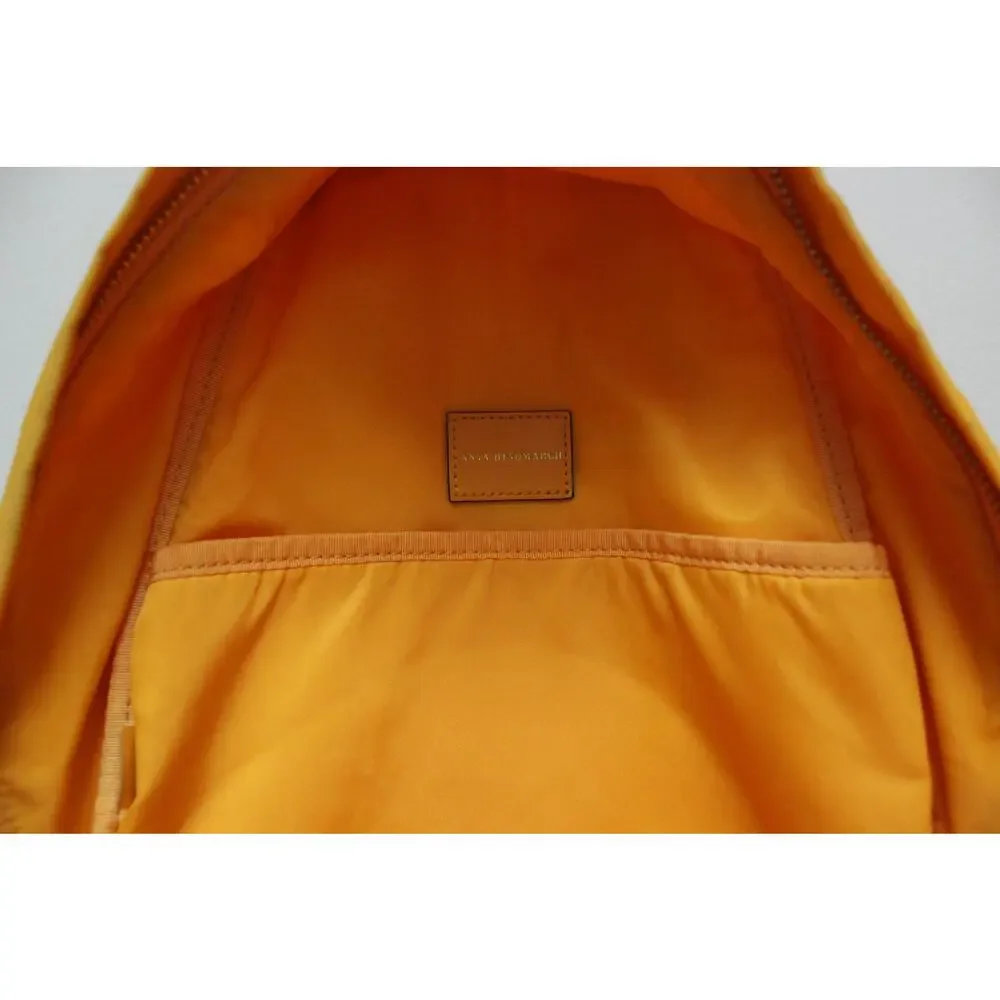 Anya Hindmarch Yellow Smiley Happy Winking Face Chubby Small Nylon Backpack